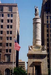 [photo, Battle of North Point Monument by Italian sculptor Antonio Capellano, Calvert and Fayette Sts., Baltimore, Maryland]