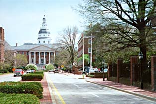 [photo, State House (from Rowe Blvd.), Annapolis, Maryland]