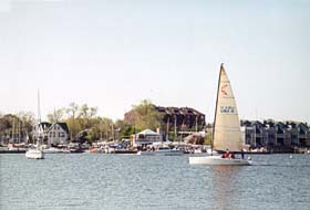 [photo, Annapolis waterfront, Spa Creek (near juncture with Severn River), Annapolis, Maryland]