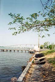 [photo, Patuxent River with Solomons Island Bridge in distance (view from St. Mary's County), Maryland]