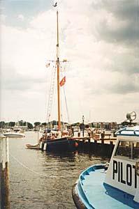 [photo, Sailboat at City Dock, Annapolis, Maryland]