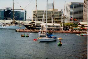 [photo, Sailboats at Inner Harbor, Baltimore, Maryland]