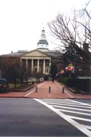 [color photograph, State House (from College Ave.), Annapolis, Maryland]