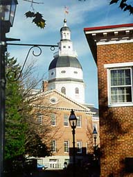 [photo, State House (view from School St.), Annapolis, Maryland]