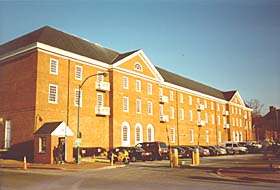 [color photograph, Central Services Building, 29 St. John's St., Annapolis, Maryland]