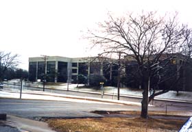 [color photograph, Tawes State Office Building (wings E & D), view from Taylor Ave., Annapolis, Maryland]