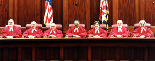 [photo, Court of Appeals Judges, Annapolis, Maryland, June 2001]