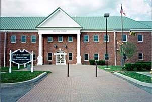 [color photo, Calvert County District Court/Multi-Service Center, 200 Duke St., Prince Frederick, Maryland]
