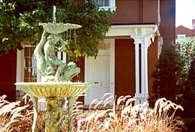 [photo, Italianate fountain, Trail Mansion, Church Street, Frederick]